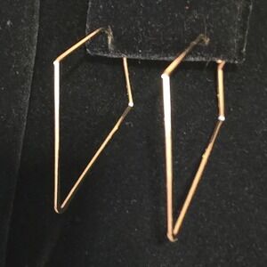 Free Press Jewelry Geometric Gold Tone Wire Earrings PPC13R8B